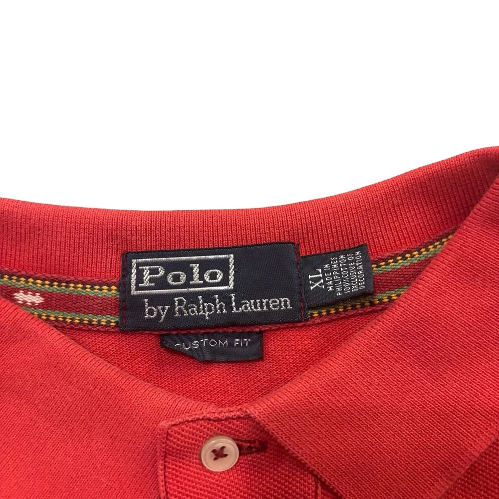 Polo‎ Ralph Lauren Mens Red Everest Expedition Big Pony Custom Fit Polo Shirt XL